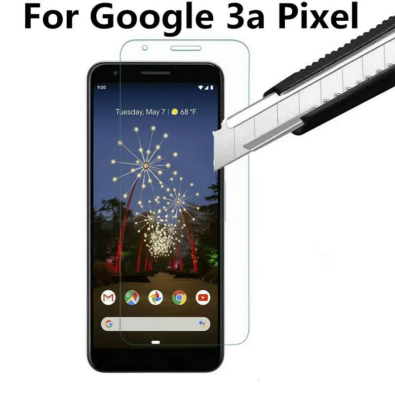 Полная защитная стеклянная пленка для экрана HD 9H прозрачная Google 3a Pixel против