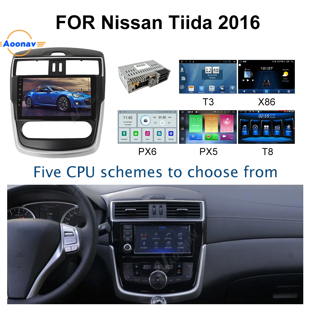 2DIN Android автомобильный Радио мультимедийный плеер для Nissan Tiida VERSA 2016 Стерео