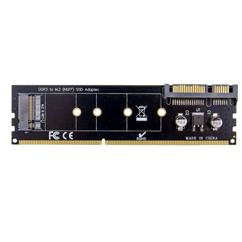 

Слот памяти DDR3 M.2 SSD на SATA, плата расширения DDR3 на M.2 NGFF SSD, адаптер для ноутбука и ПК