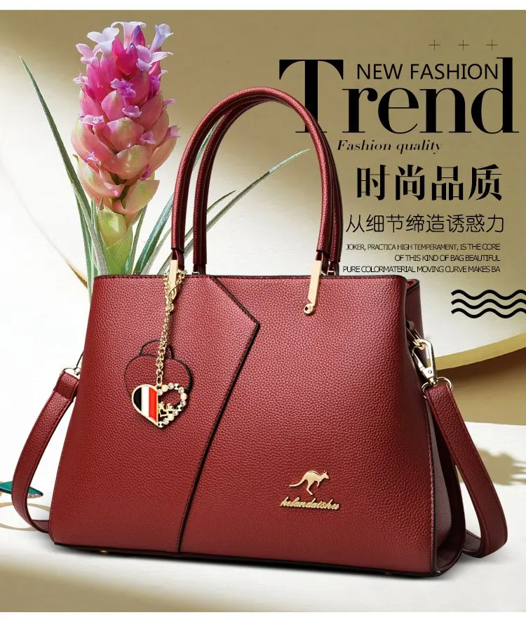 

2020 New Luxury PU Leather Crossbody Bags for Women Handbag Lady Top-Handle Casual High Quality Shoulder Hand Bag Designer Totes