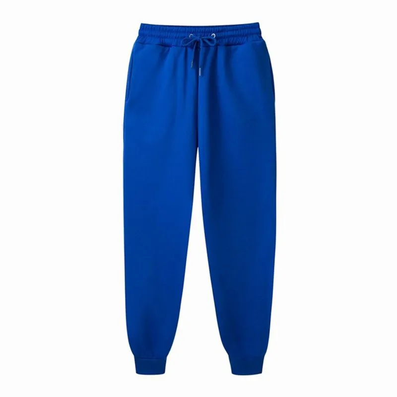 

2021 Men's New Pants Cotton Flat-wool Trousers Leisure Flat-winter Trousers Pure White and Black Warm Wool Trousers