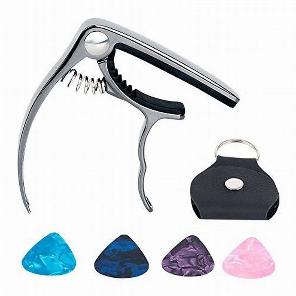 

Легкий классический металлический каподастр для гитары музыкальный Капо для акустической Электрогитары Струны для укулеле инструментов (...