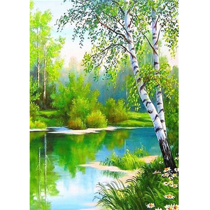 

LaoJieYuan DIY diamond painting Forest handmade rhinestones art embroidery home decoration 5d diamond painting full drill square