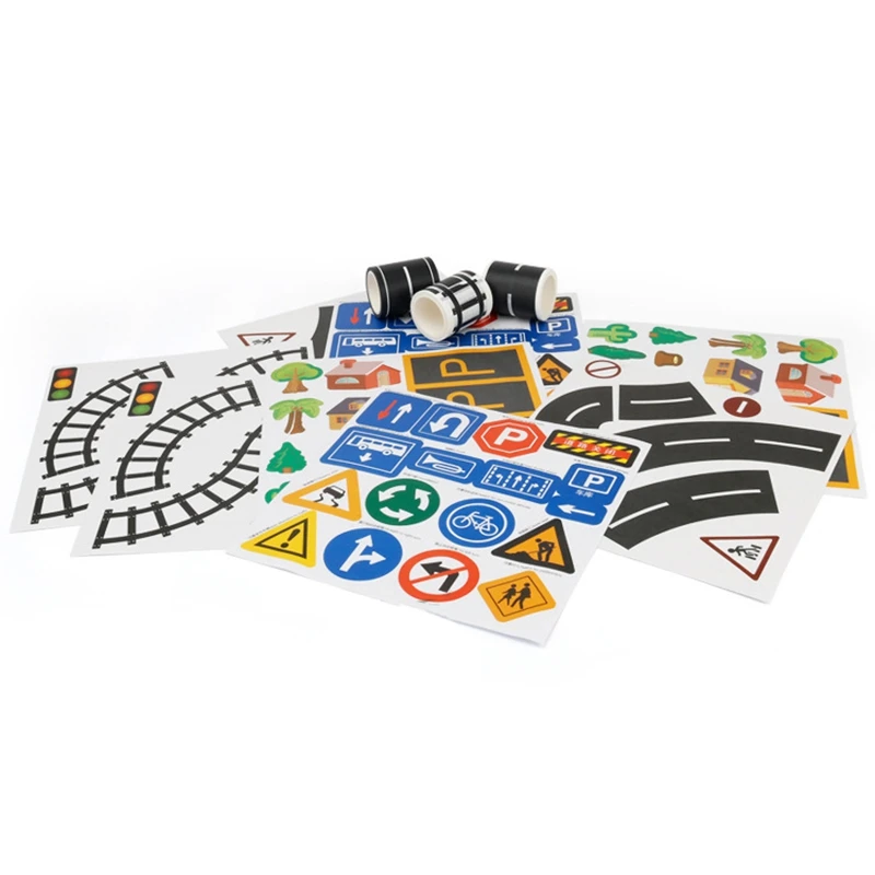 11 шт. дорожный набор для железной дороги васи клейкая лента наклейка широкая