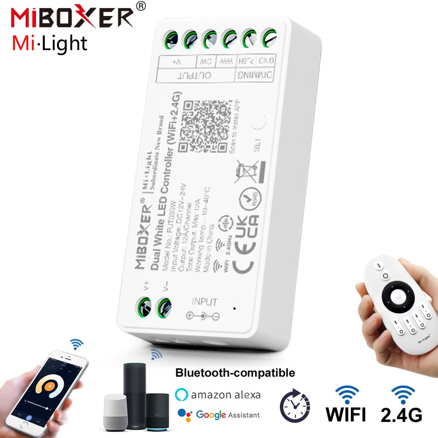 

Контроллер Mi Light Wifi Led Rgb 2,4g, контроллер Wi-Fi для Rgb ленты Cct Rgbw Rgbcct Mi светильник Wifi светодиодный контроллер Iboxer, контроллер