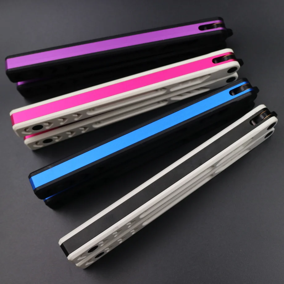 Высококачественный Учебный нож бабочка Ether G10 с алюминиевой ручкой ЧПУ втулка