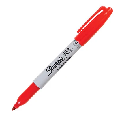 8 шт./лот,, Sanford Sharpie, экологически чистые перманентные маркеры, 8 цветов, набор, маркер для рисования - Цвет: Красный