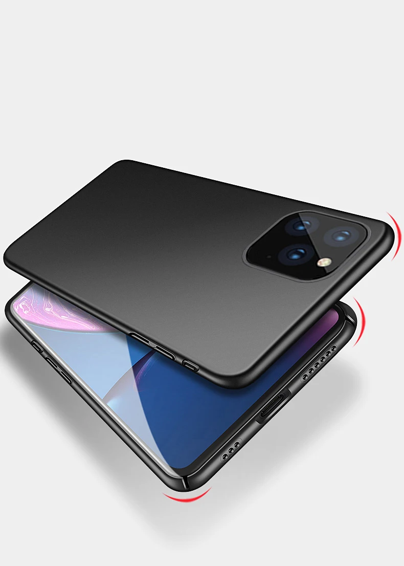 Чехол для iPhone 11 Pro, чехол для iPhone11, шт., задняя крышка, чехол с логотипом 5,8, 6,1, 6,5 дюймов, 11 pro max, Жесткий Чехол