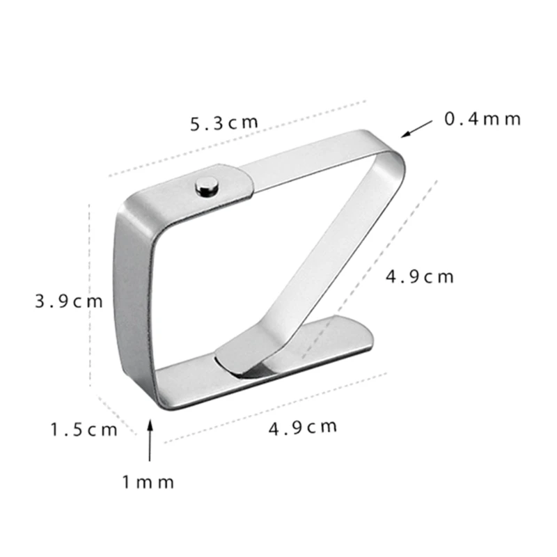 

4pcs Stainless Steel Tablecloth Clips Table Cloth Clamps Holder DIY Wedding Party Craft Decorative