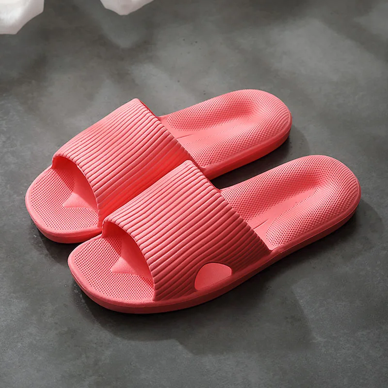 

EVA Massage Slippers Unisex Soft Bottom Indoor Non-slip Couple Home Sandals Plastic Household Summer Bathroom Slippers Women
