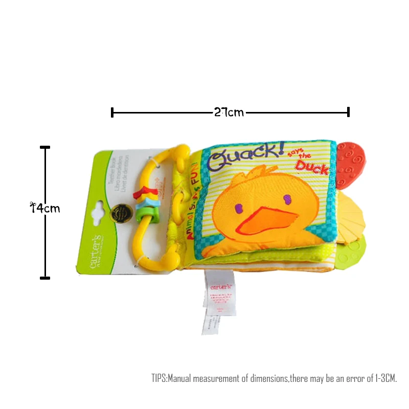 

Animal Style Soft Cloth Books Fabric Book Early Intelligence Development Learning Educational Bite The Teether Newborn Baby Toys