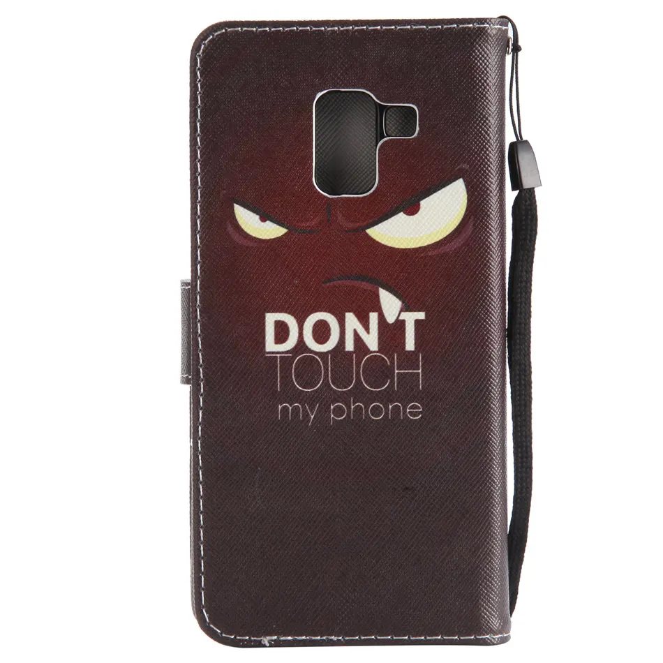 Мультфильм шаблон чехол для samsung Galaxy j3 j5 j7 A5 A3 j1 S5 S6 S7 край A6 A7 A8 J4 J6 плюс Чехол-бумажник из искусственной кожи чехол DP06F