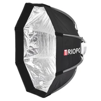 triopo fast on camera flash light soft box octagonal hot shoe light soft cover photography carrying case diameter 65cm