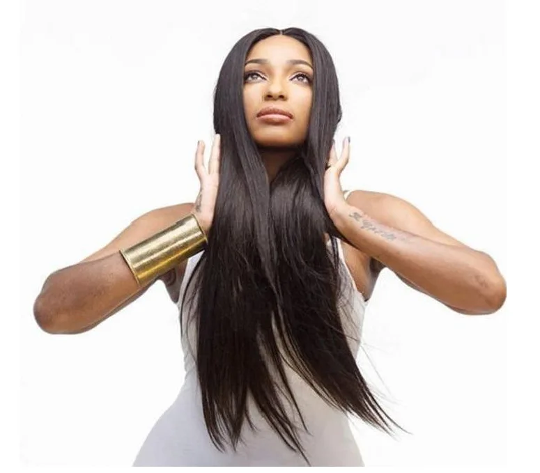 Shopify волосы прямые Синтетические на кружеве парик Lomg парики малазийские с