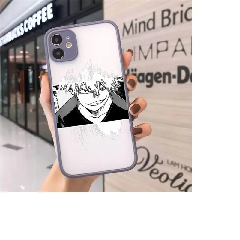 

My Hero Academia Japanese Anime Art Phone Cases matte transparent For iphone 7 8 11 12 plus mini x xs xr pro max cover