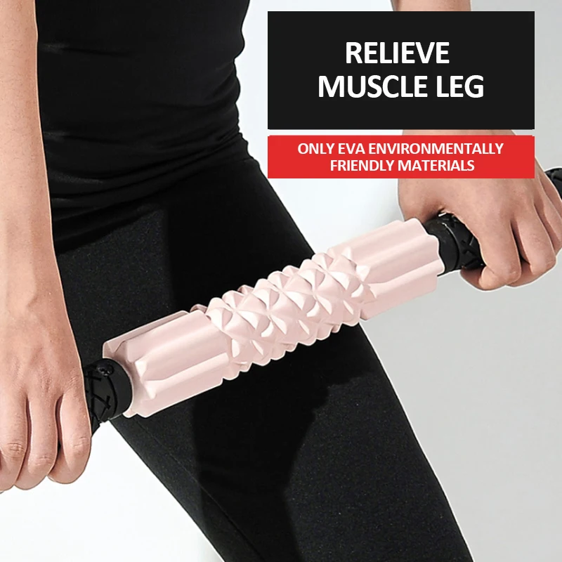 Фитнес Снаряжение Многофункциональный роликовый массажер для мышц пластиковый