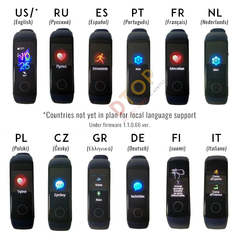 Умный Браслет huawei Honor Band 5, Оксиметр, волшебный цвет, сенсорный экран, для плавания, для обнаружения сердечного ритма, сна, сна