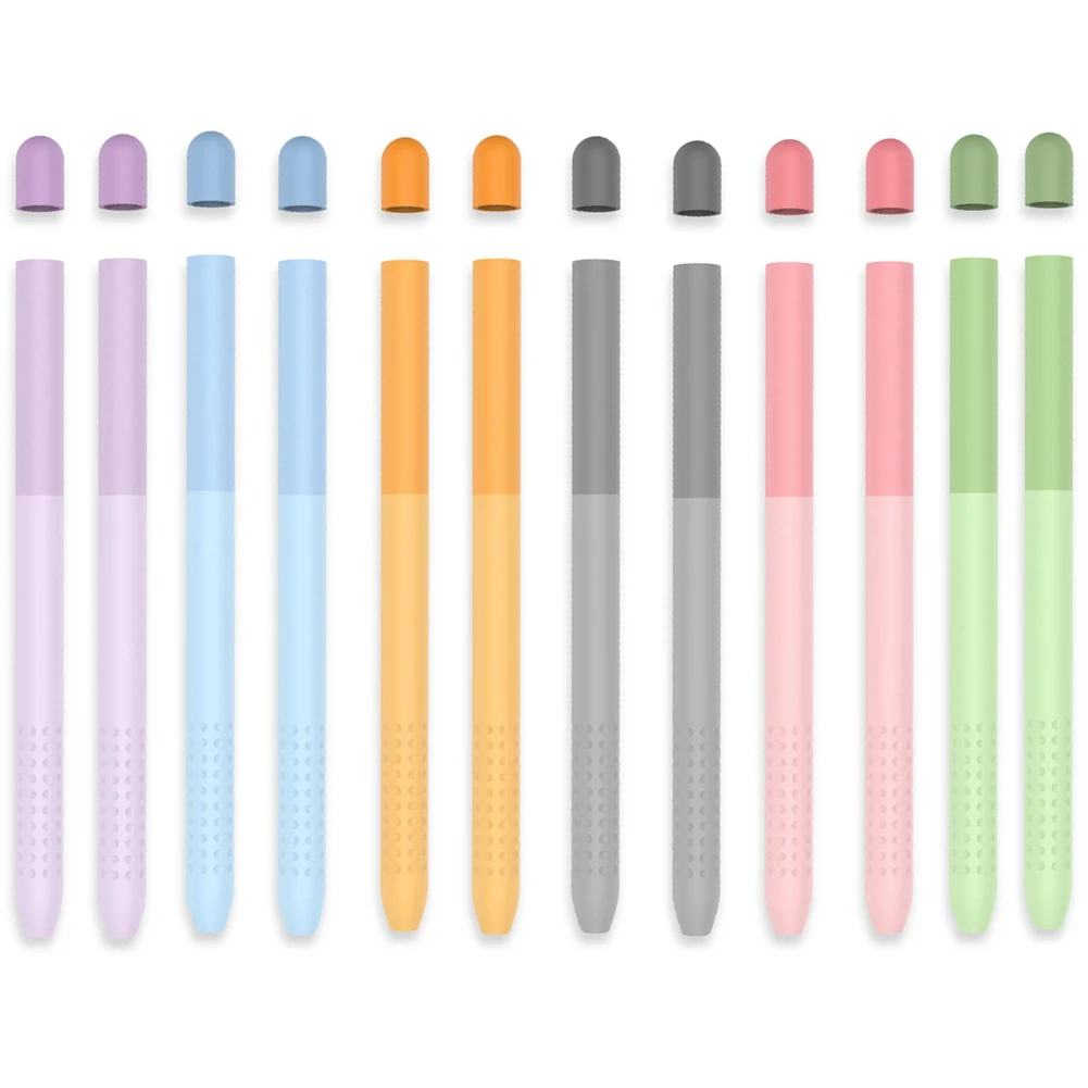 

Silicone Protective Pencil Case Cap Holder with Tip Covers Nib Protector for Apple Pencil 1 2 Tablet Touch Stylus Pen Soft Cover