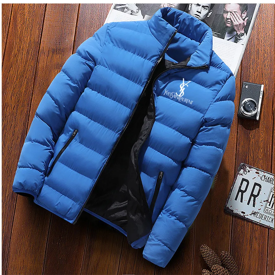 

2021 Winter Jacket Men Long Sleeve Outerwear Clothing Warm Coats Quilted Padded Thick Jackets Parka Slim Fit Windbreaker 998