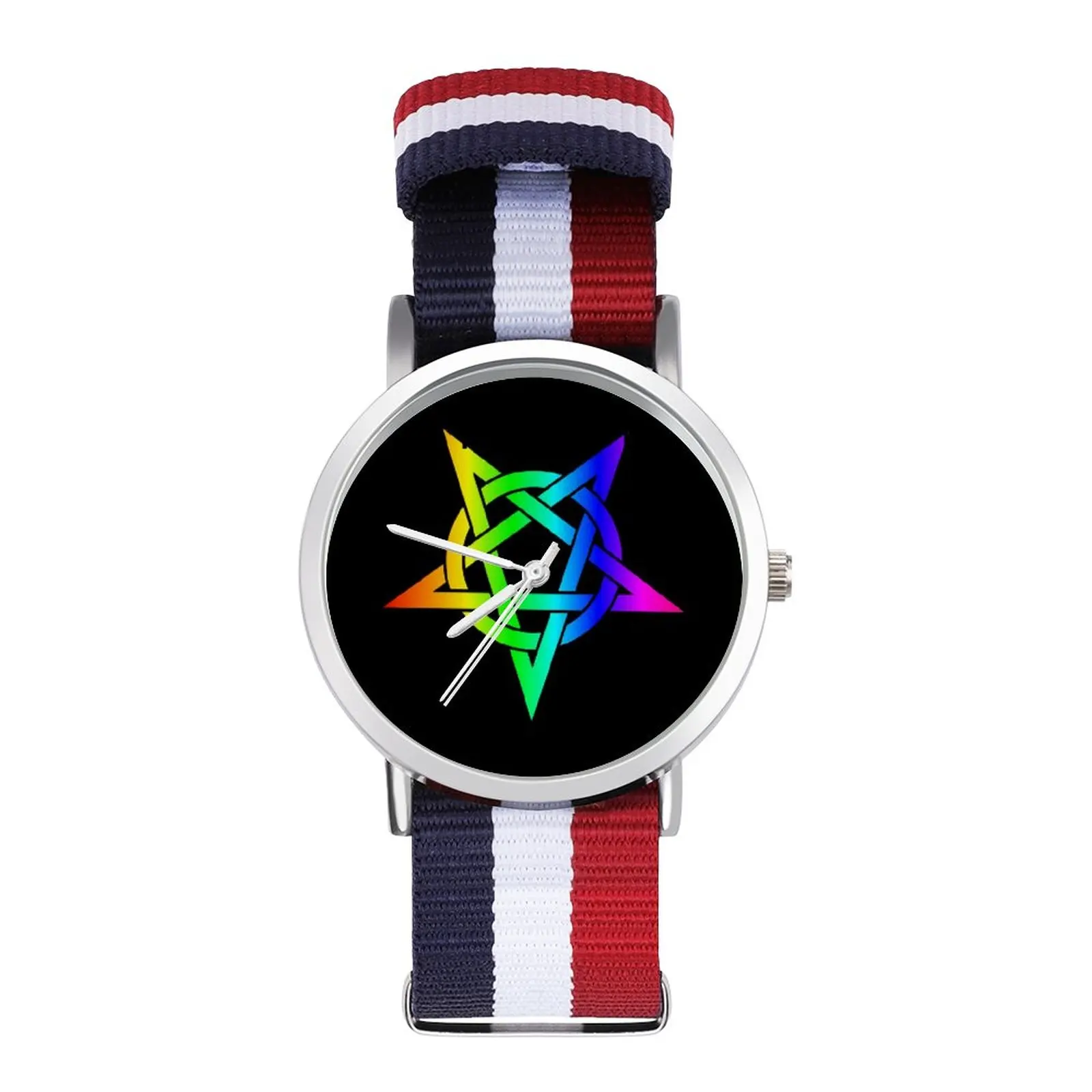 Pentagram Quartz Watch Man Business Wrist Watch Cheap Design Strong Wristwatch