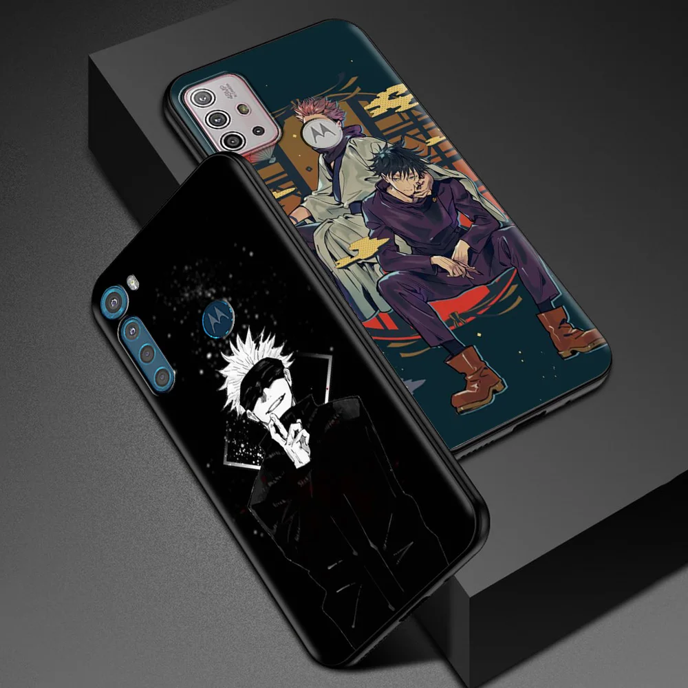 for motorola one fusion case for moto g10 g9 g8 plus play power one g20 g30 g40 g50 g60 edge 20 phone shell anime jujutsu kaisen free global shipping