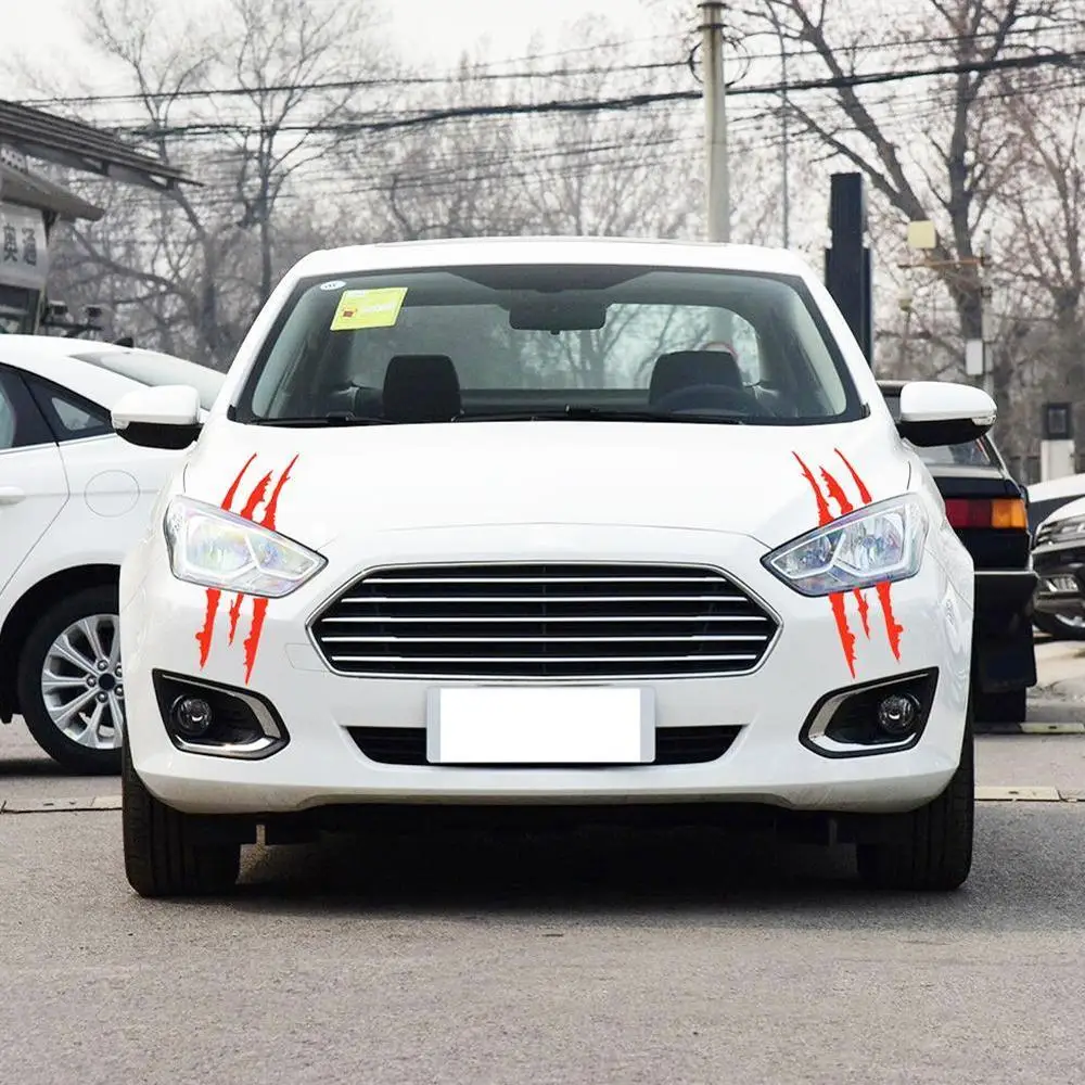 40 см X 12 см Автомобильная наклейка светоотражающая полоска от царапин коготь метки авто фары украшения виниловые наклейки на автомобиль