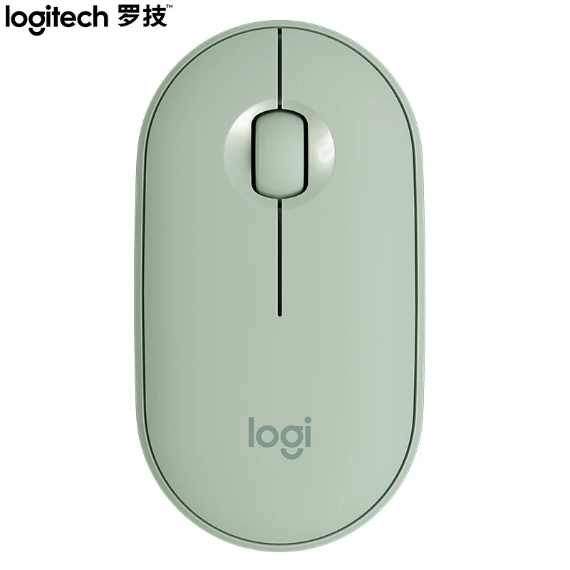 Logitech галька Беспроводной Bluetooth мышь светильник бесшумный мини 1000 Точек на дюйм