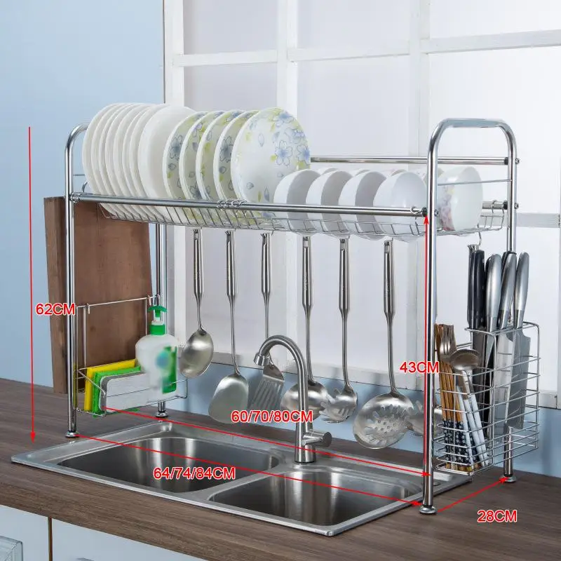 Кухонная сушилка для посуды над раковиной кухонный стеллаж хранения Органайзер