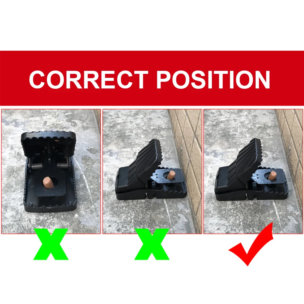 

Mouse Snap Trap Rat Mice Squirrel Killer Plastic Power Rodent Catcher Quick Effective Sanitary Safe For Families