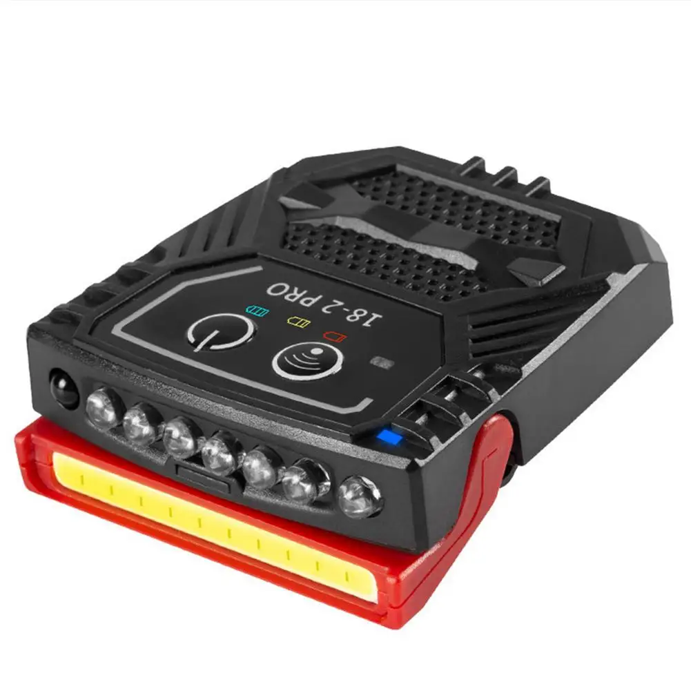 COB светодиодный индукционный головной убор с клипсой Фонарь для рыбалки