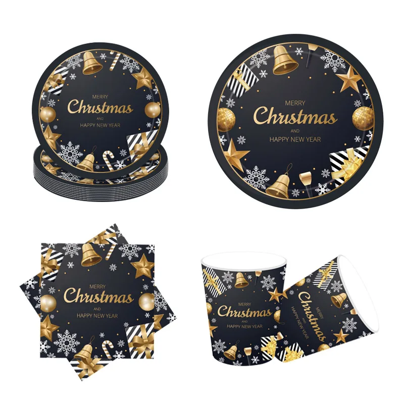 Счастливого Рождества дома украшения счастливого Нового года вечерние набор