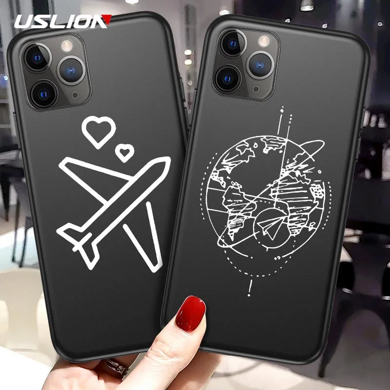 Чехол для телефона USLION Дорожная карта противоударный Для iPhone Xs Max 11 Pro XR X 7 8 6s Plus с