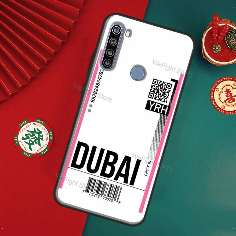 Чехол-этикетка для путешествий с билетом на авиаперевозки Xiaomi Redmi Note 9 Pro 9S 8T 7 8