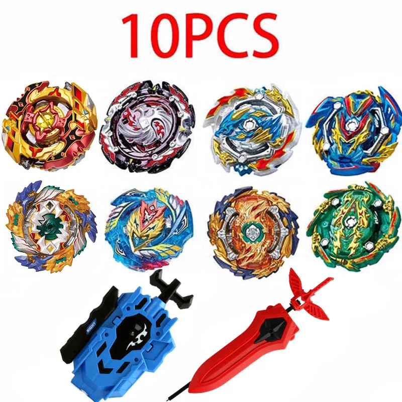 Набор пусковых установок Beyblade игрушки Арена Bayblades Toupie Металл Burst Avec Бог волчок Bey Blade лезвия игрушки - Цвет: SZTL-10PCS-18