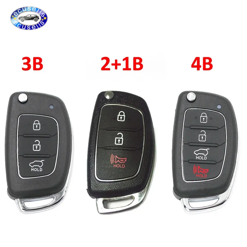 2 + 1 кнопка 3 кнопки складной откидной дистанционный ключ корпус брелок для Hyundai i10