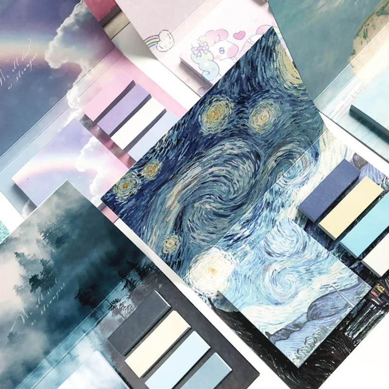 325 листов/уп самоклеящейся бумаги для заметок на клейкой основе индекс Блокнот