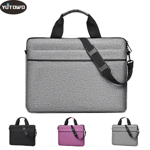 laptop bag sleeve for macbook pro 13 3 14 15 6 inch air xiaomi acer lenovo dell hp protective case carrying handbag shoulder bag free global shipping
