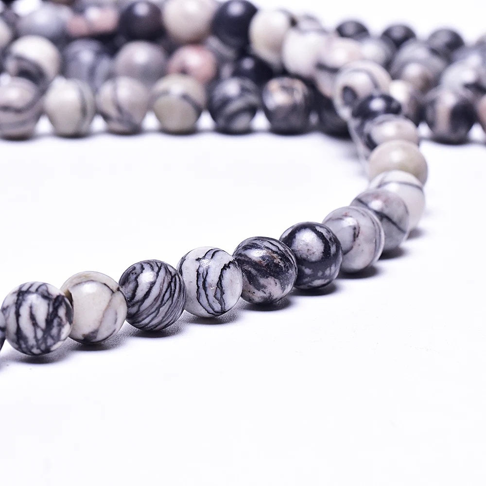 Бусины из натурального камня Asingeloo черная сетка бусины россыпью кристалл