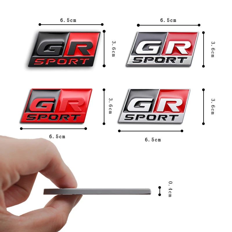 Металлическая Автомобильная 3D наклейка GR Спортивная эмблема значок
