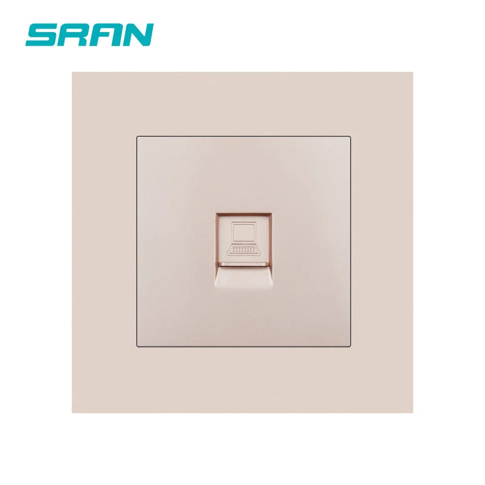 Розетка стеновая SRAN rj45 5 категорий компьютерный сетевой интерфейс новая