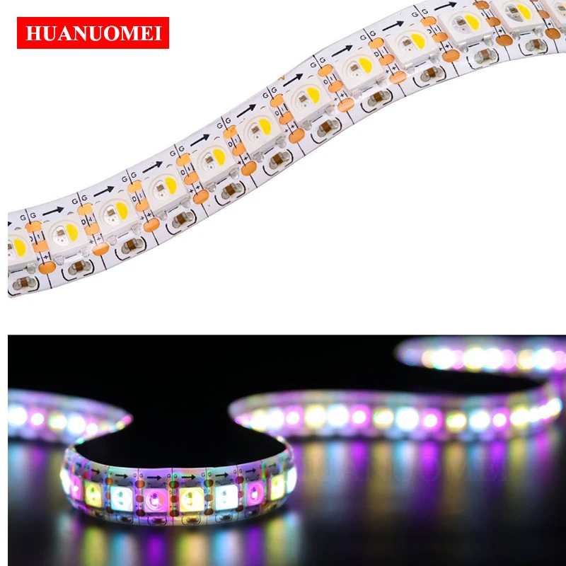 5V 144LEDs/m SK6812 RGBW Addressable LED Strip Waterproof 5050 SMD Digital RGB Pixel Light TV Flexible Tape Lamp White PCB IP65