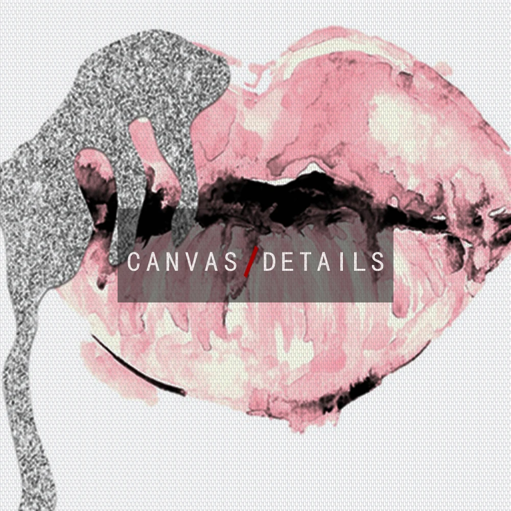 Современные настенные художественные модные холщовые картины духи губы плакат