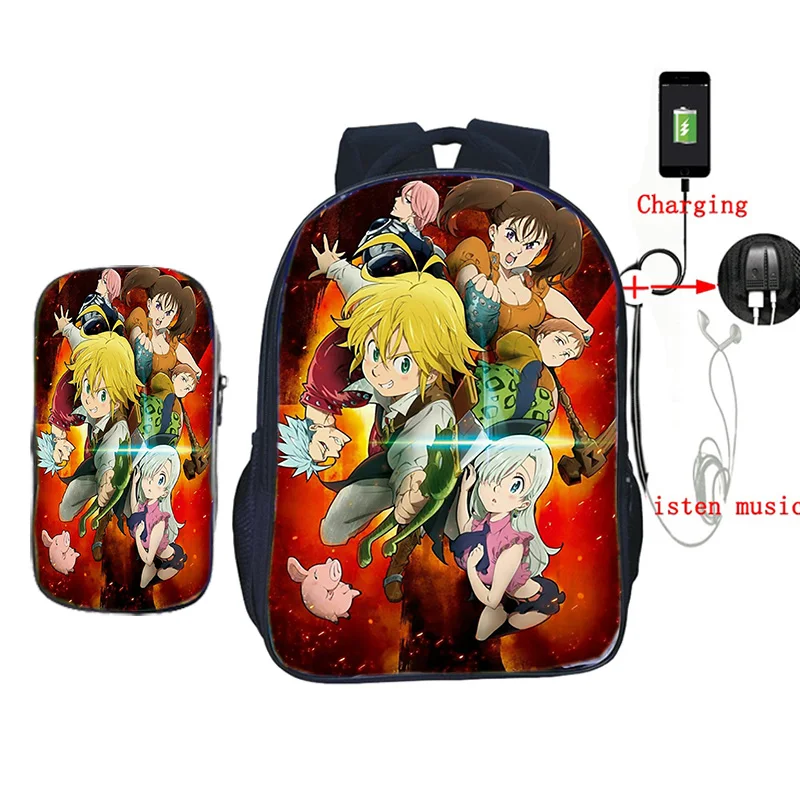 2 шт./компл. Для женщин рюкзак в Стиле персонажа Дианы из игры The Seven Deadly грехов