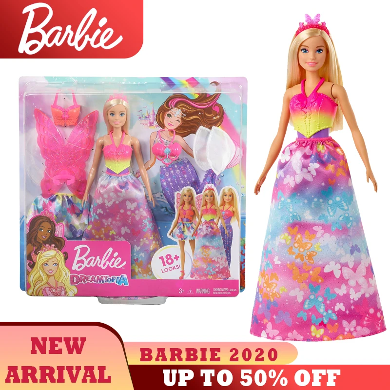 Barbie Girl Doll Toys Dreamtopia Series Dress Up Beautiful Long Hair Princess Gift GJK40 12-inch For Children Birthday | Игрушки и хобби