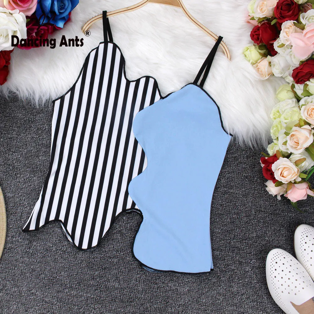 Женский топ в полоску с V образным вырезом|Топы| |