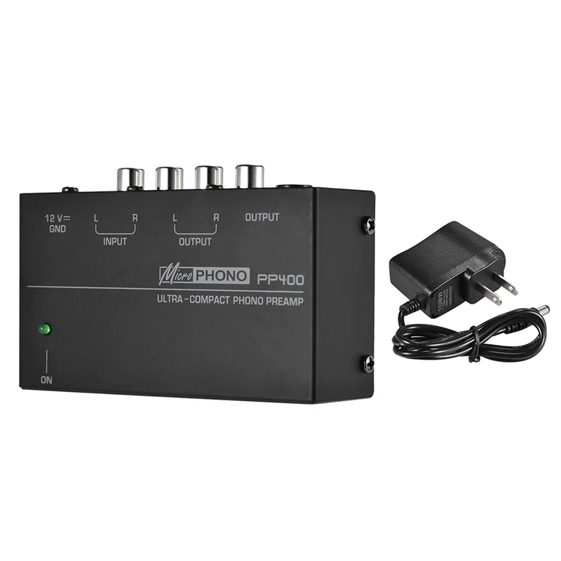 Сверхкомпактный преусилитель Phono с Rca 1/4 дюйма Trs интерфейсы Preamplificador Preamp Us