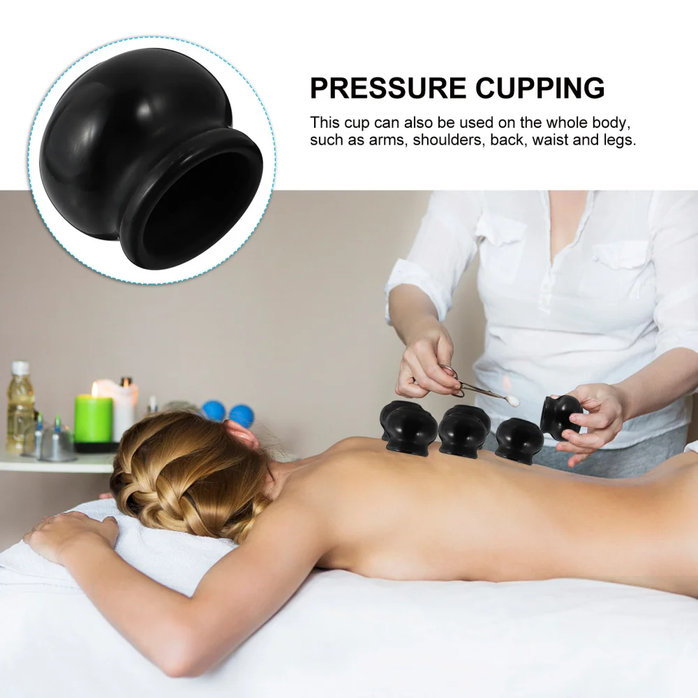 

1Pc Durable Bianstone Cupping Device Cupping Tool Tool (Black)
