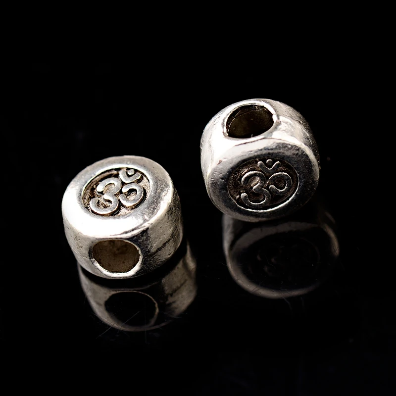 Античные бусины разделители Тибетский сплав серебряного цвета подвески для йоги