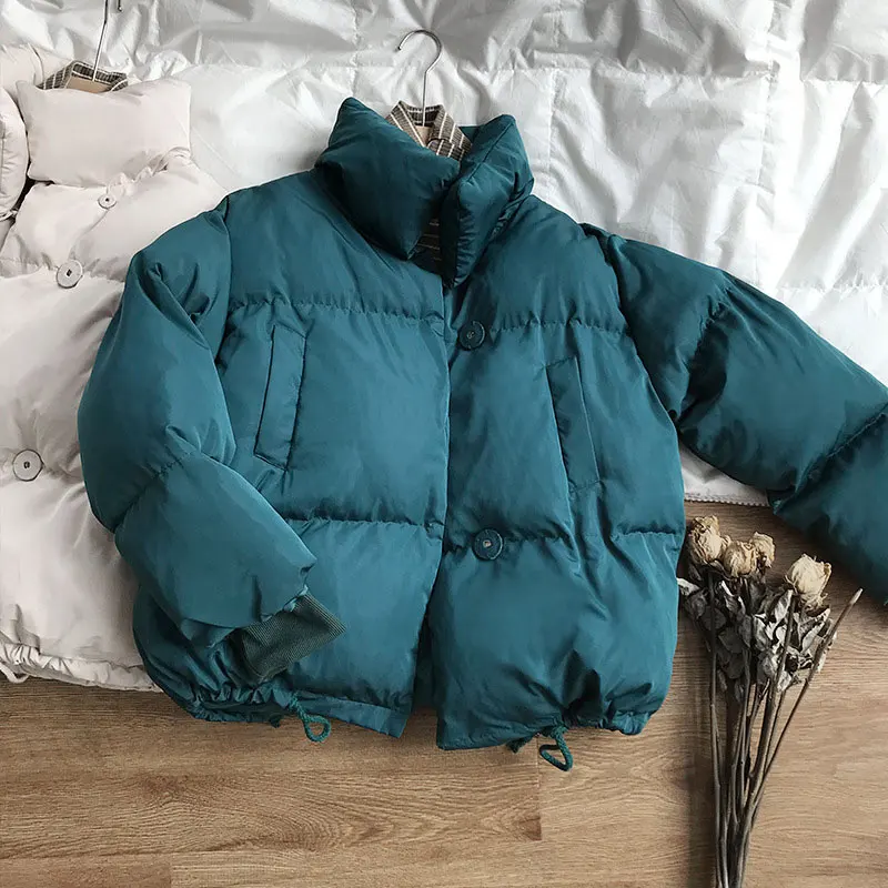 Зимняя утепленная теплая Женская куртка-парка в Корейском стиле с