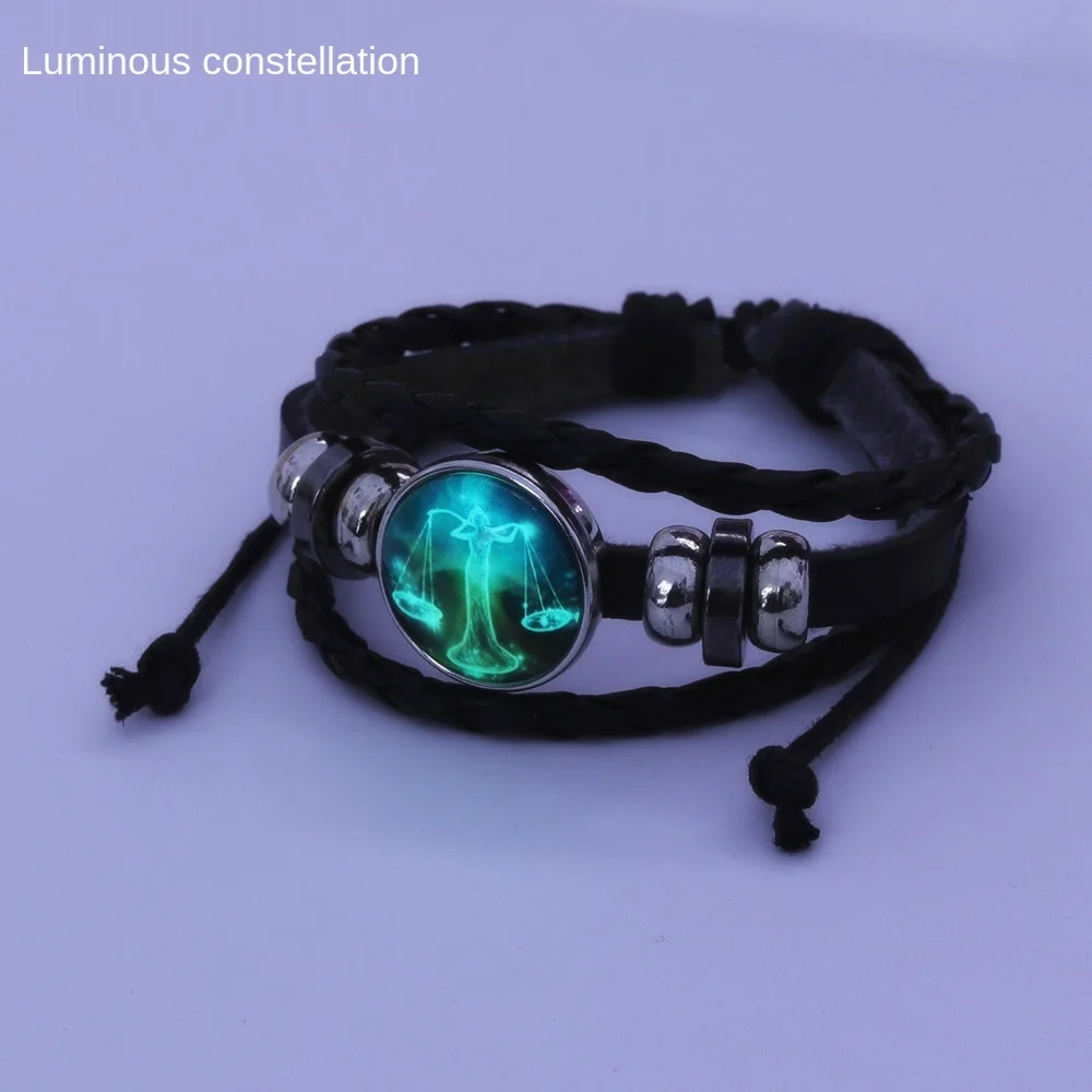 Браслет с созвездиями для мужчин и студентов кожаный браслет в Корейском стиле